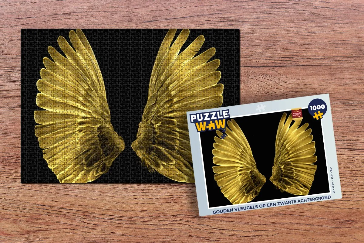 PuzzleWow Gouden vleugels Legpuzzel 1000 Stuks - Multicolor