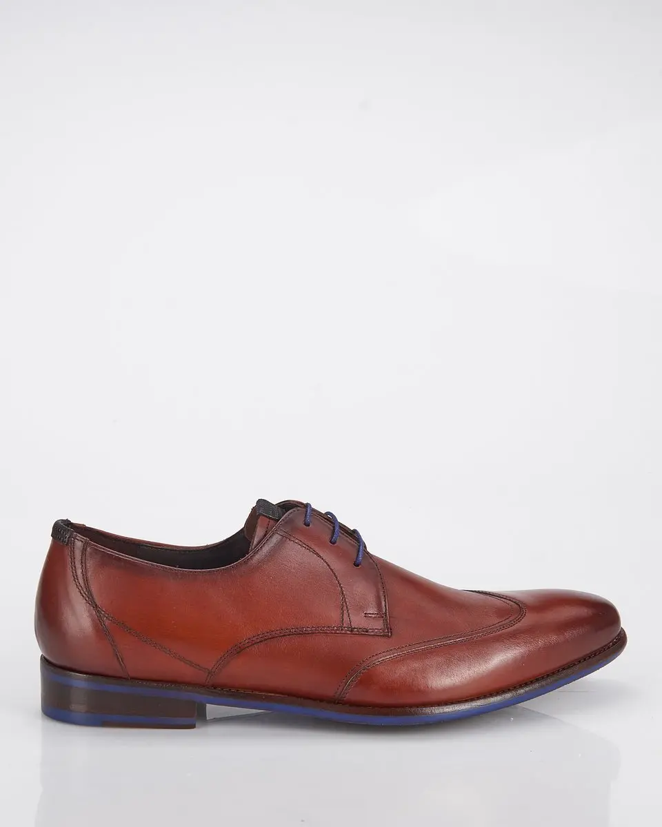 Floris van Bommel Veterschoenen cognac