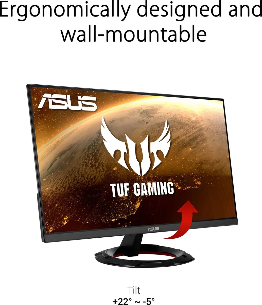 ASUS TUF Gaming VG249Q1R Monitor - 23.8" Full HD - 165Hz IPS