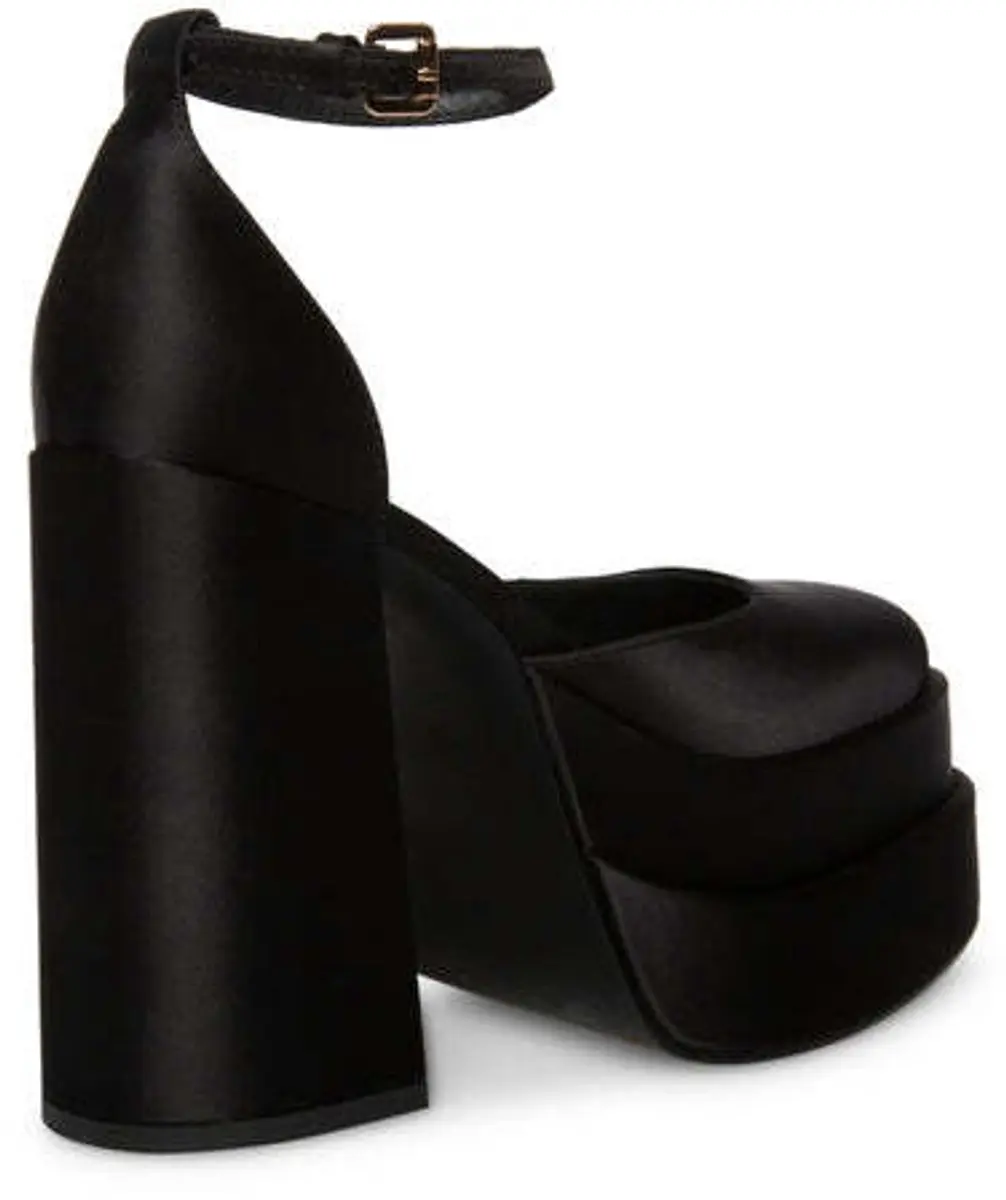 Steve Madden Charlize Dameshakken 41 - Zwart satijn - afbeelding 6 van 6
