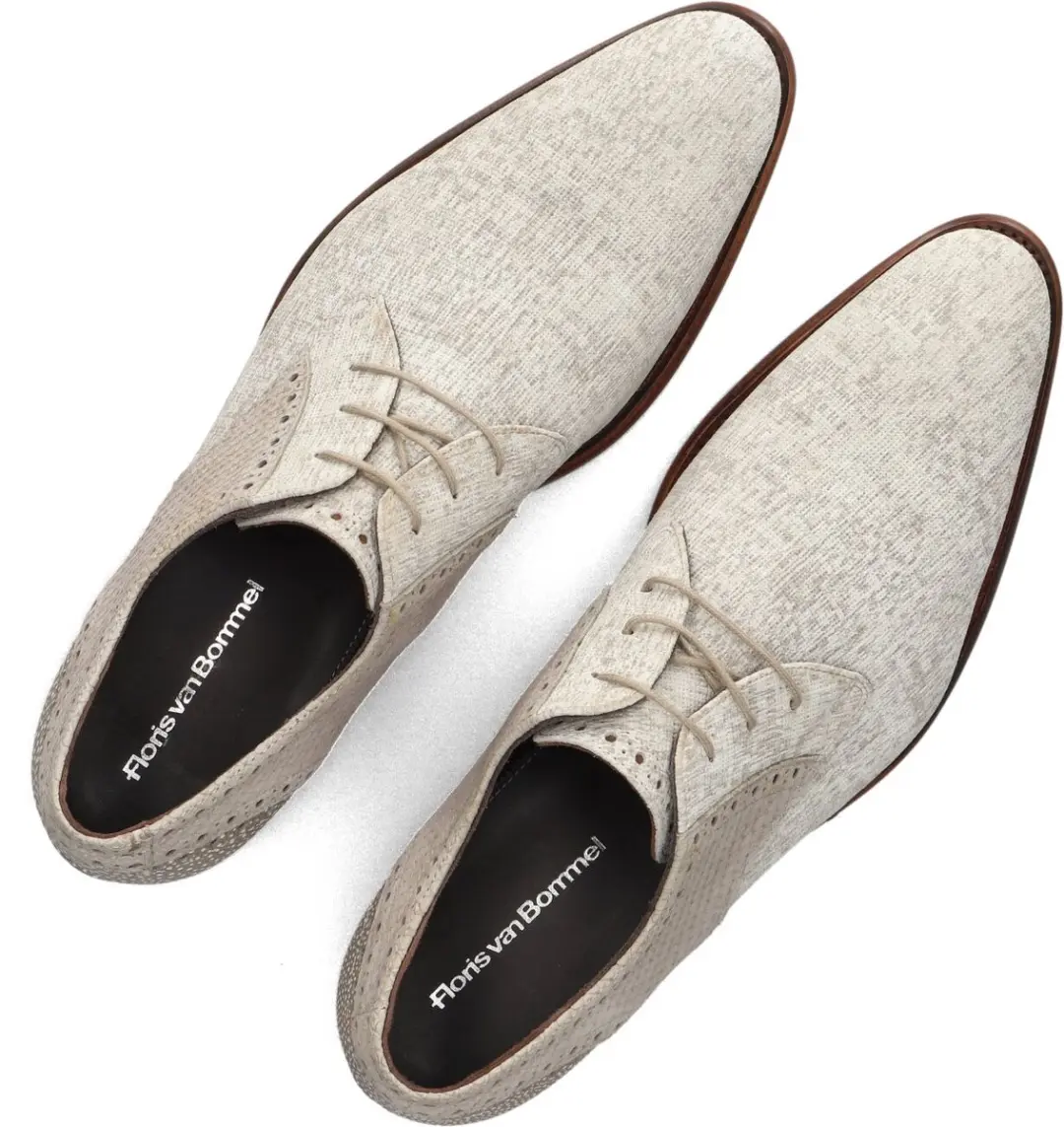 Floris van Bommel De Stapper Veterschoenen SFM-30361 - Beige - afbeelding 2 van 6