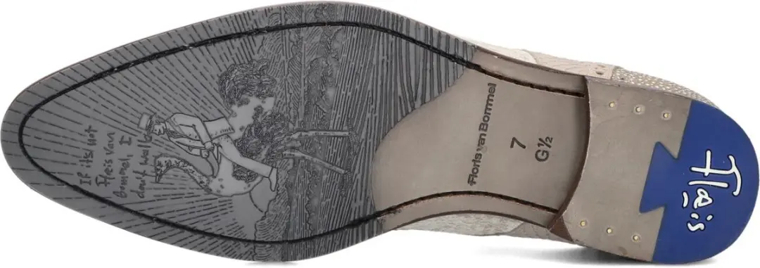 Floris van Bommel De Stapper Veterschoenen SFM-30361 - Beige - afbeelding 5 van 6