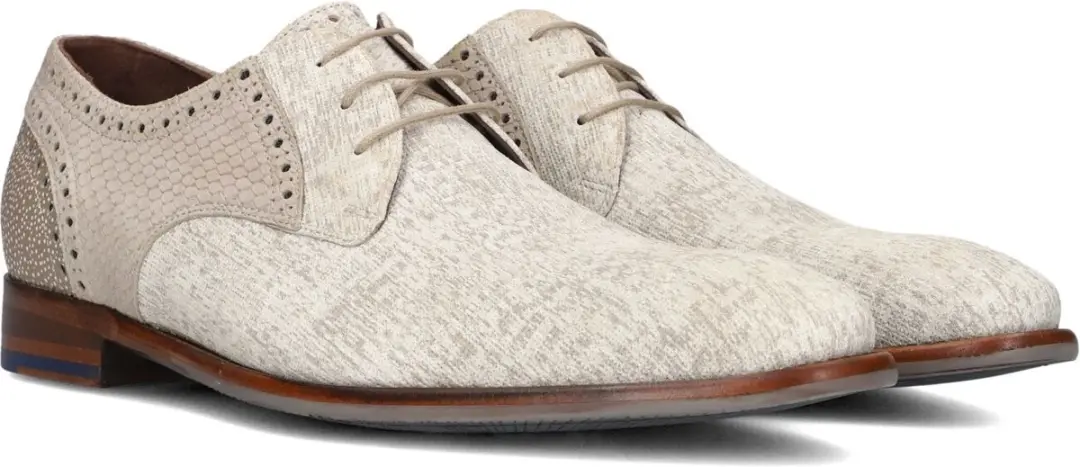 Floris van Bommel De Stapper Veterschoenen SFM-30361 - Beige - afbeelding 3 van 6