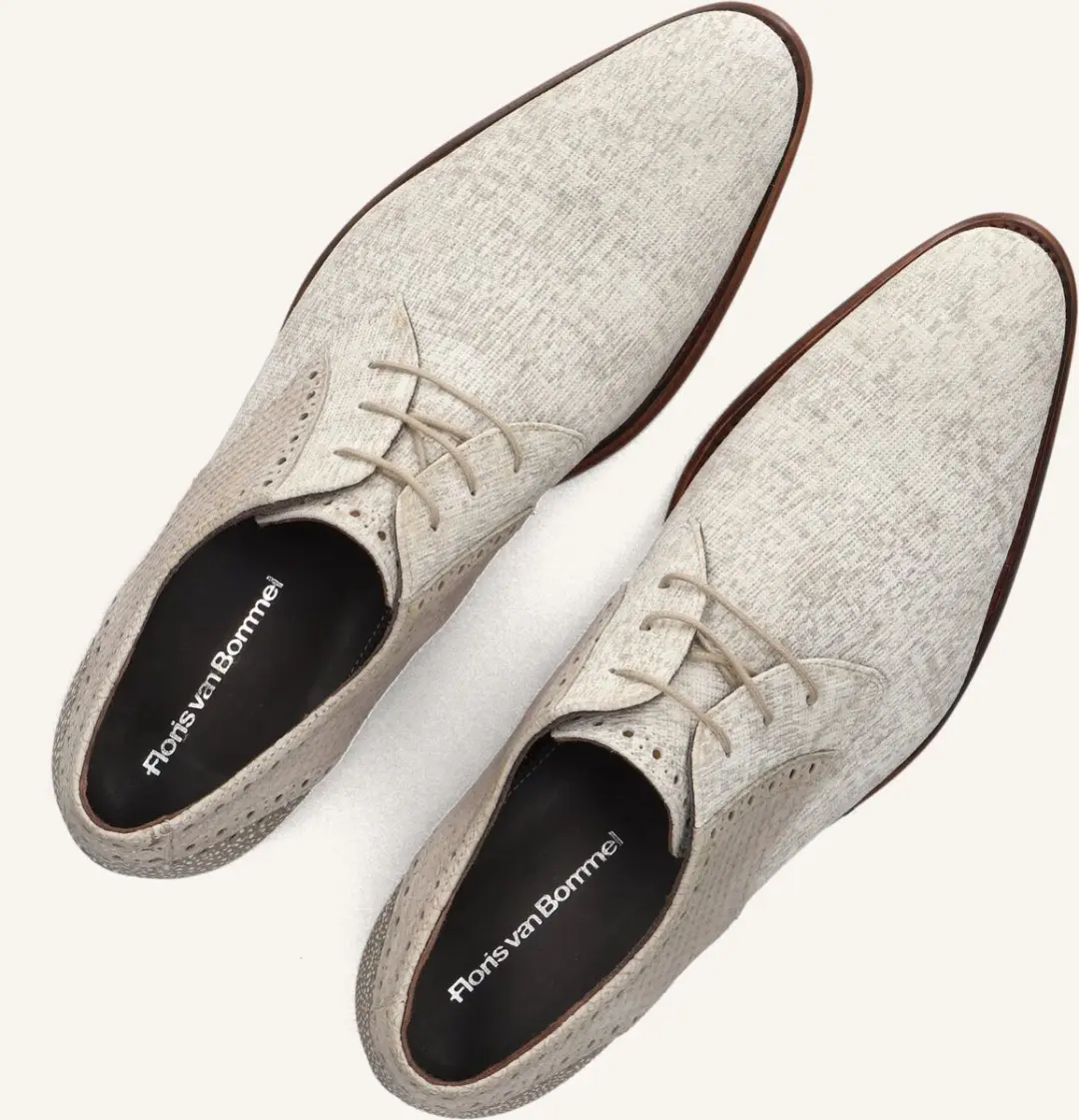 Floris van Bommel De Stapper Veterschoenen SFM-30361 - Beige - afbeelding 6 van 6