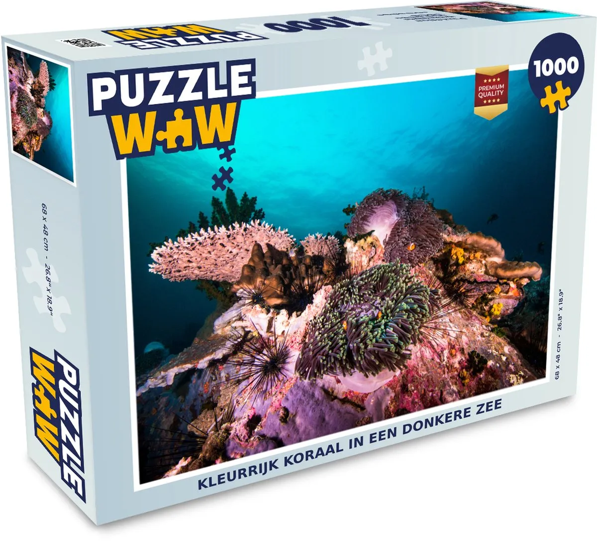 PuzzleWow Legpuzzel Kleurrijk Koraal 1000 Stuks