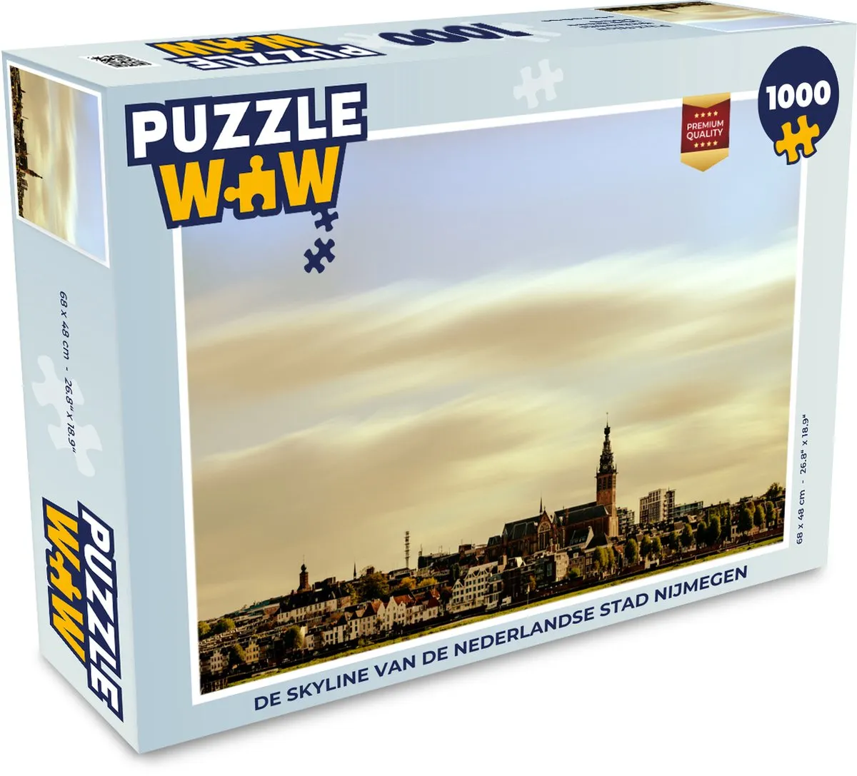 PuzzleWow Skyline Nijmegen Legpuzzel 1000 Stuks
