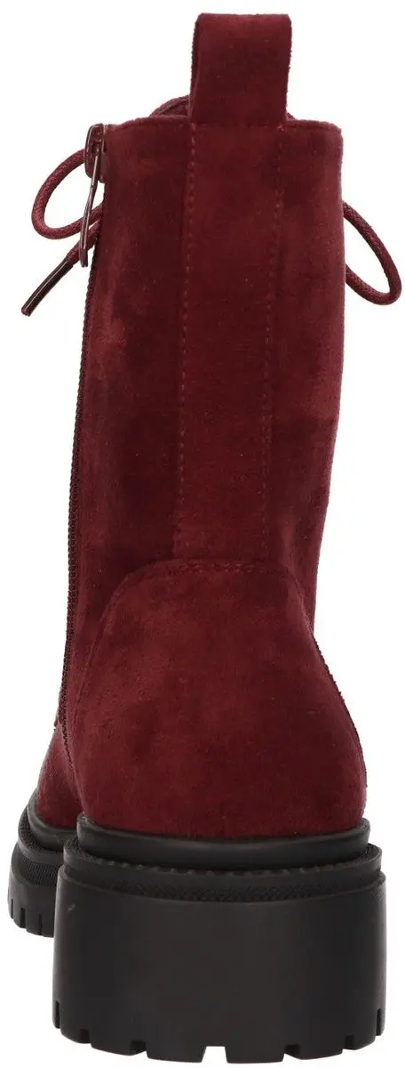 La Strada Bootie Bordeaux Textiel