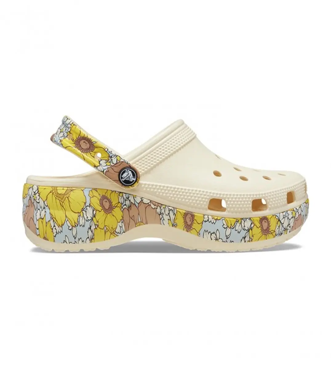 Crocs Mega Crush Retro Floral Vanilla Multi Maat 38/39 M6/W8