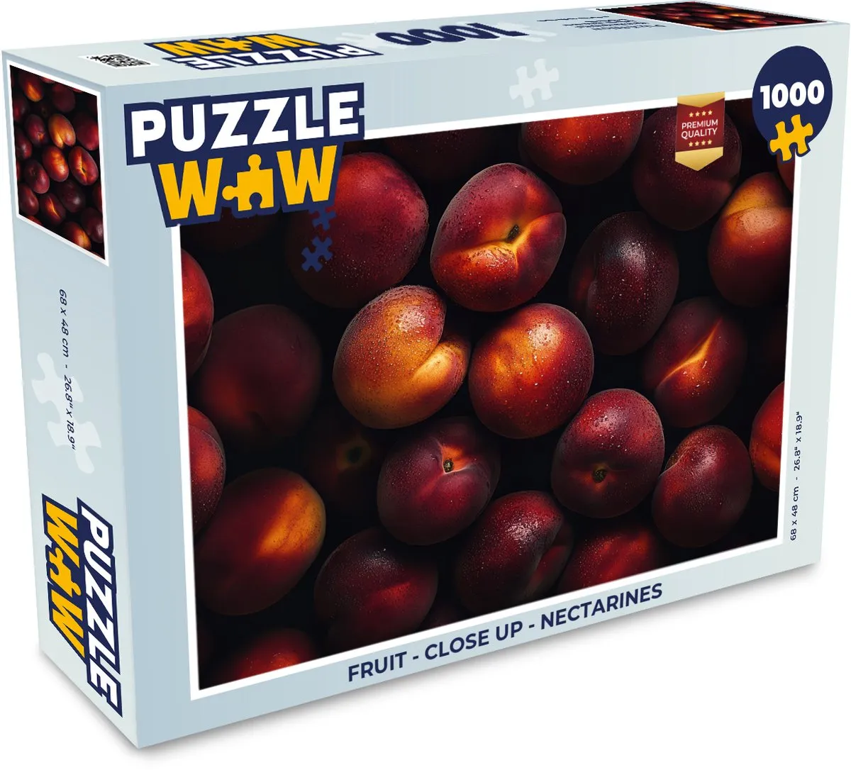 PuzzleWow Fruit Close Up Nectarines Legpuzzel 1000 Stuks