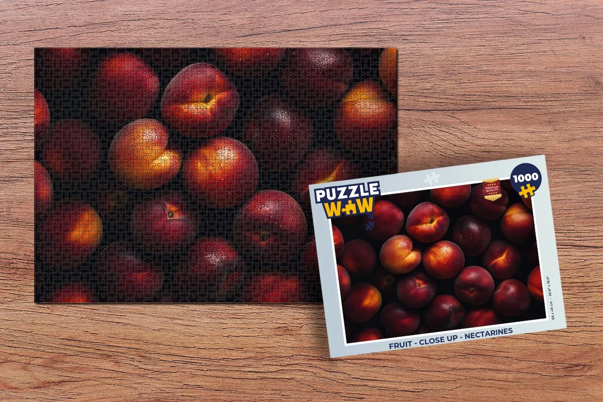 PuzzleWow Fruit Close Up Nectarines Legpuzzel 1000 Stuks