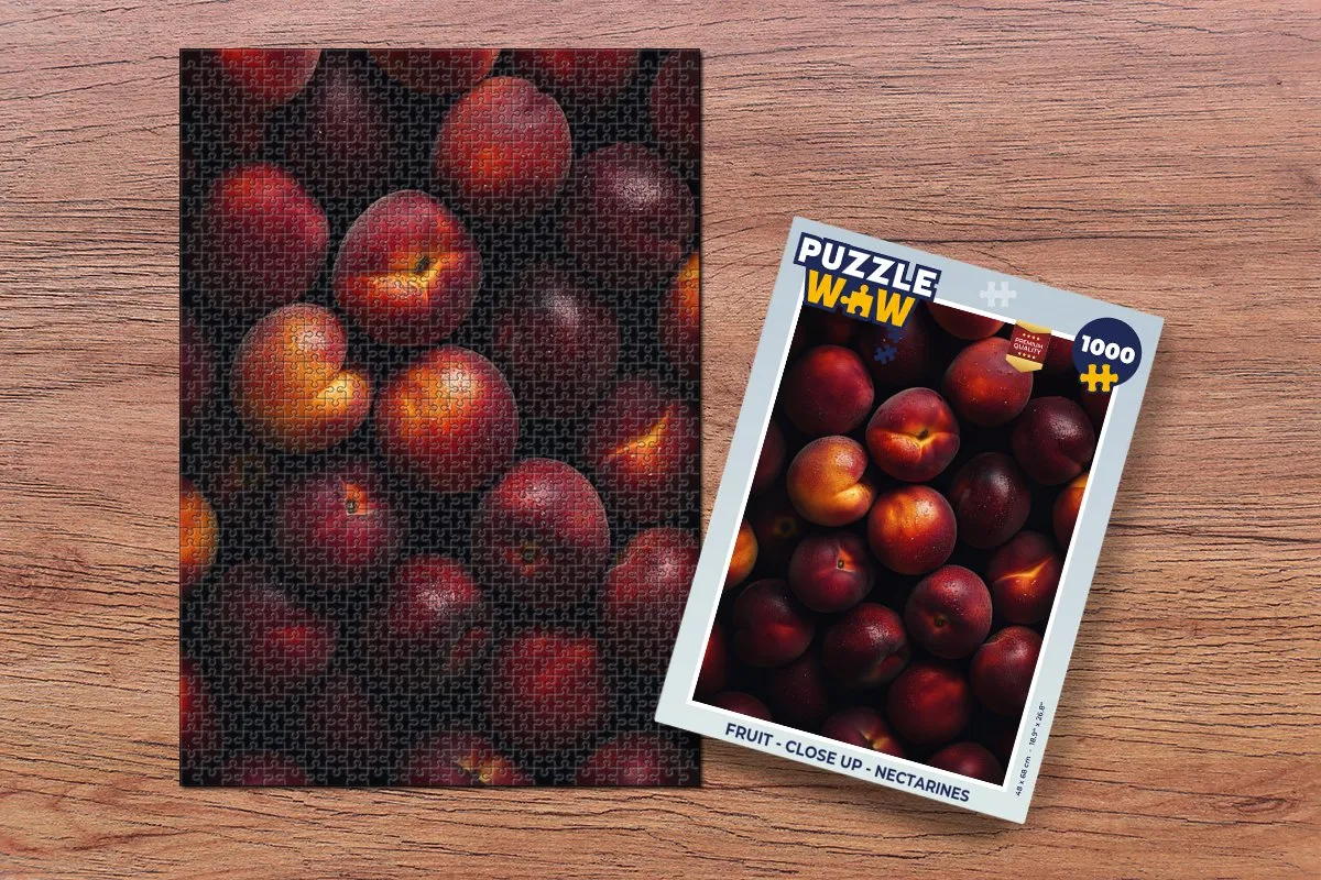 PuzzleWow Fruit Close Up Nectarines Legpuzzel 1000 Stuks