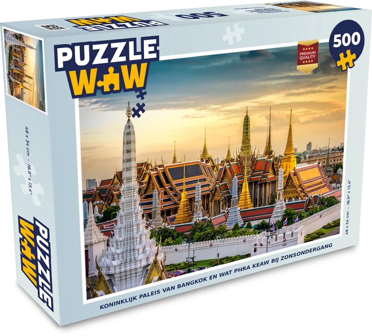 PuzzleWow Bangkok Paleis Legpuzzel 500 Stuks