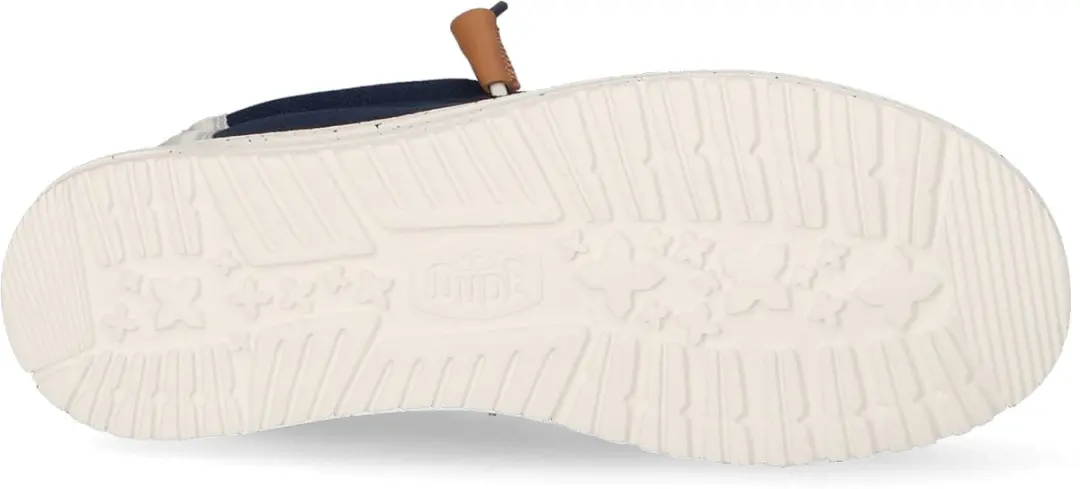 HEYDUDE Wally Craft Linen Heren Instappers - Navy Blauw - Maat 41 - afbeelding 6 van 6