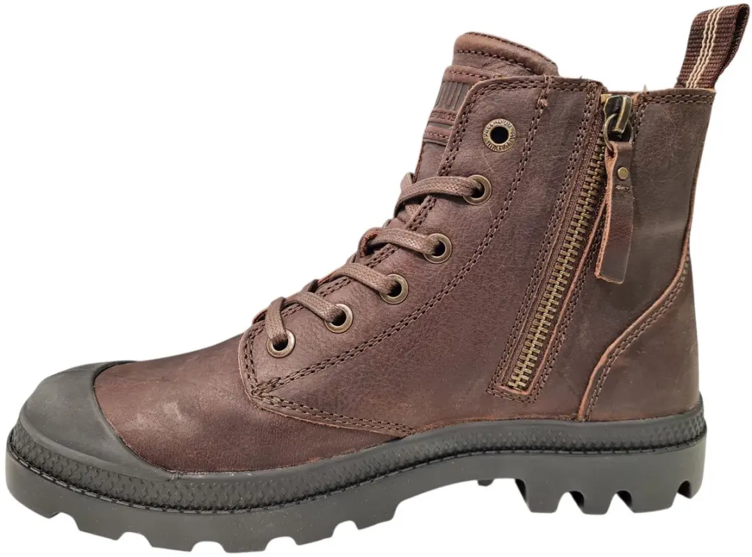 Palladium Pampa Zip Leather Ess Dameslaarzen - Bison - afbeelding 5 van 6