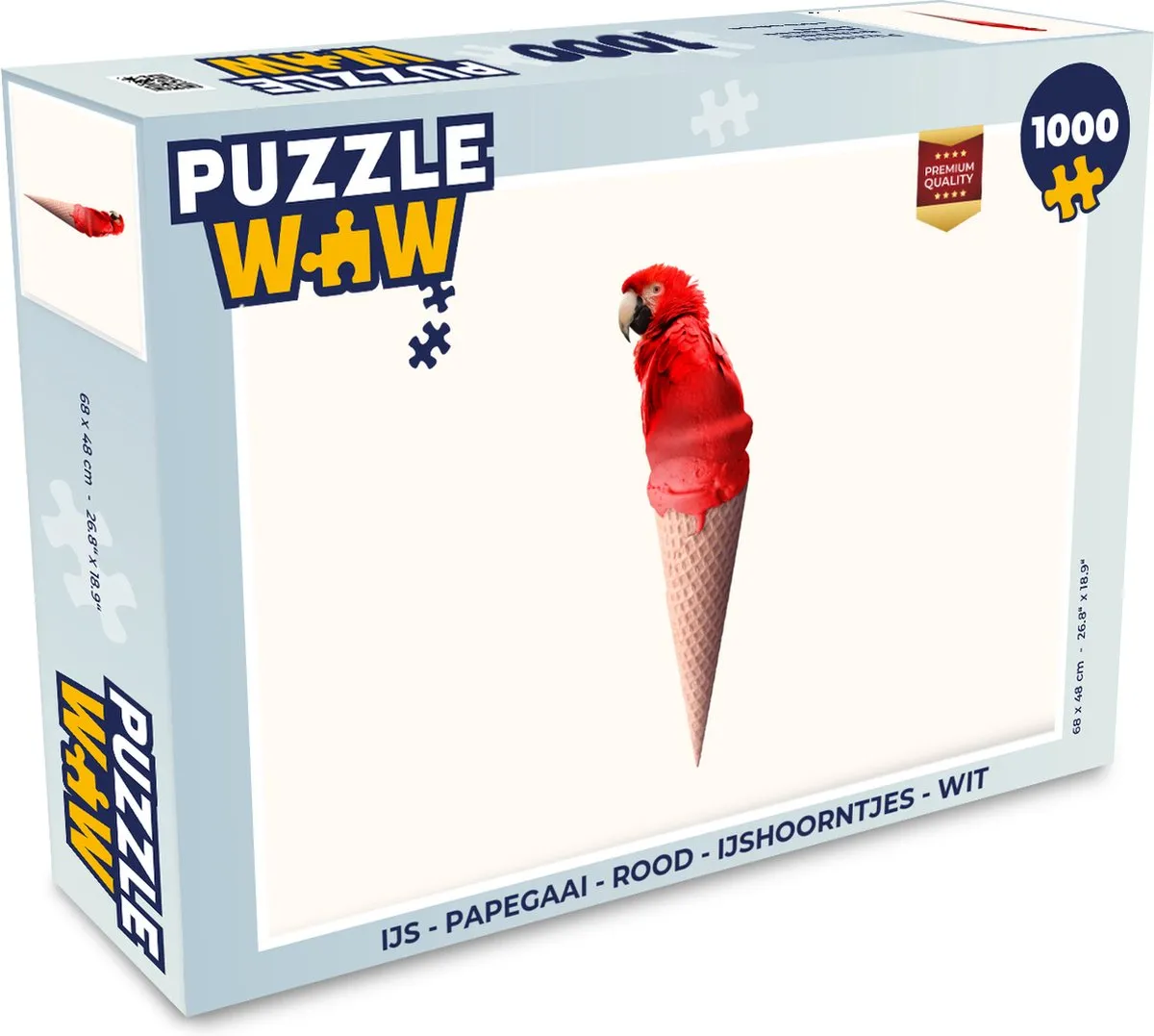 PuzzleWow IJshoorntjes Legpuzzel 1000 Stuks - Multicolor
