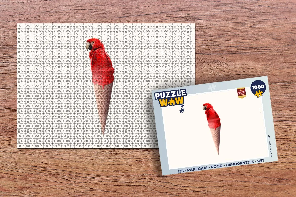 PuzzleWow IJshoorntjes Legpuzzel 1000 Stuks - Multicolor