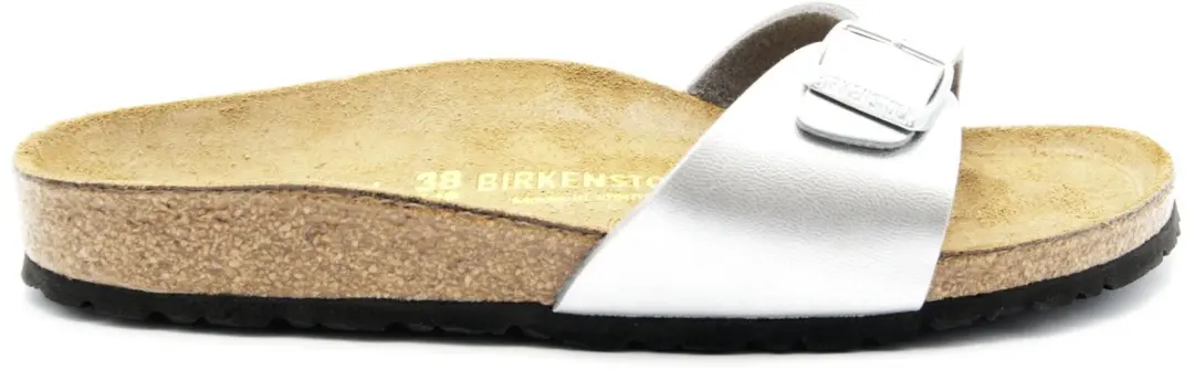 Birkenstock Madrid BF Silber Narrow Dames Slippers