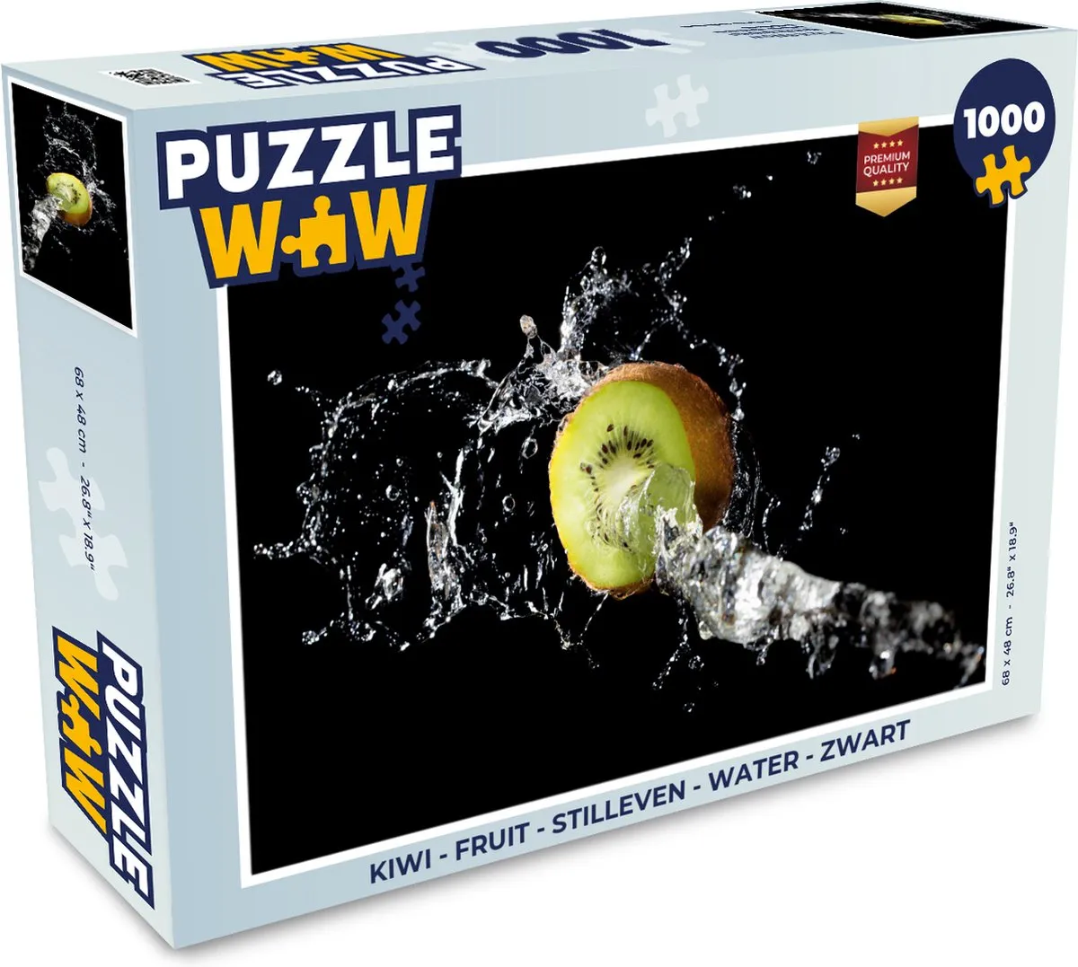 PuzzleWow Legpuzzel Kiwi Fruit Stilleven 1000 Stuks - Multicolor