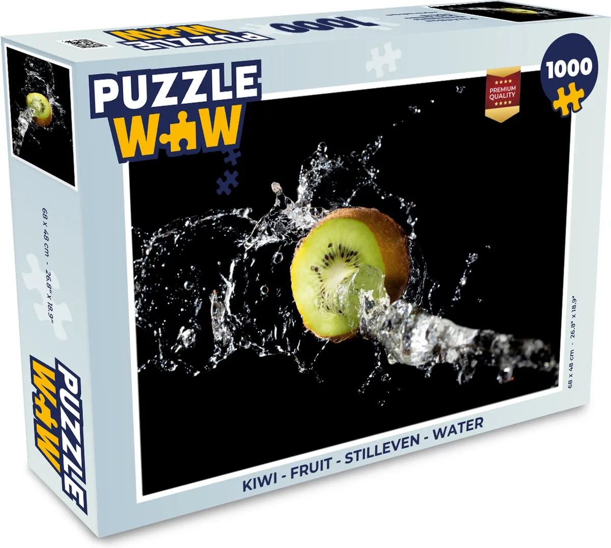 PuzzleWow Legpuzzel Kiwi Fruit Stilleven 1000 Stuks