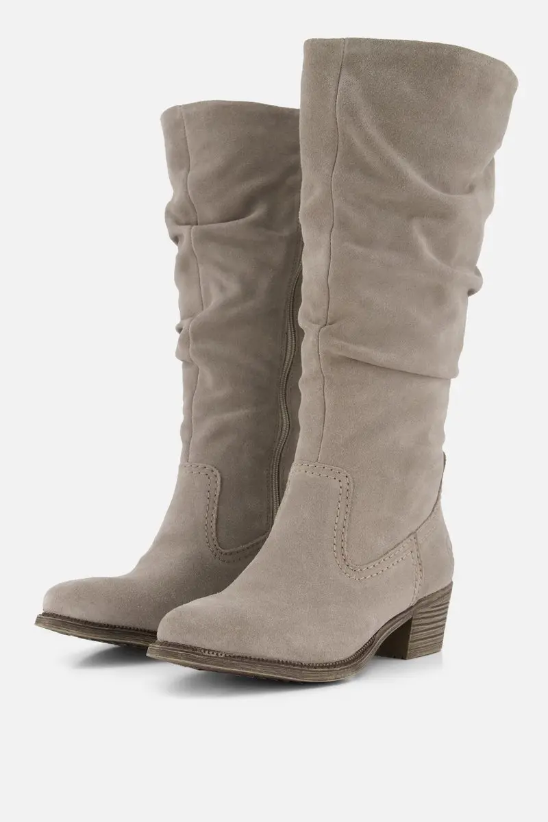 Rieker Lange Laarzen beige Suède