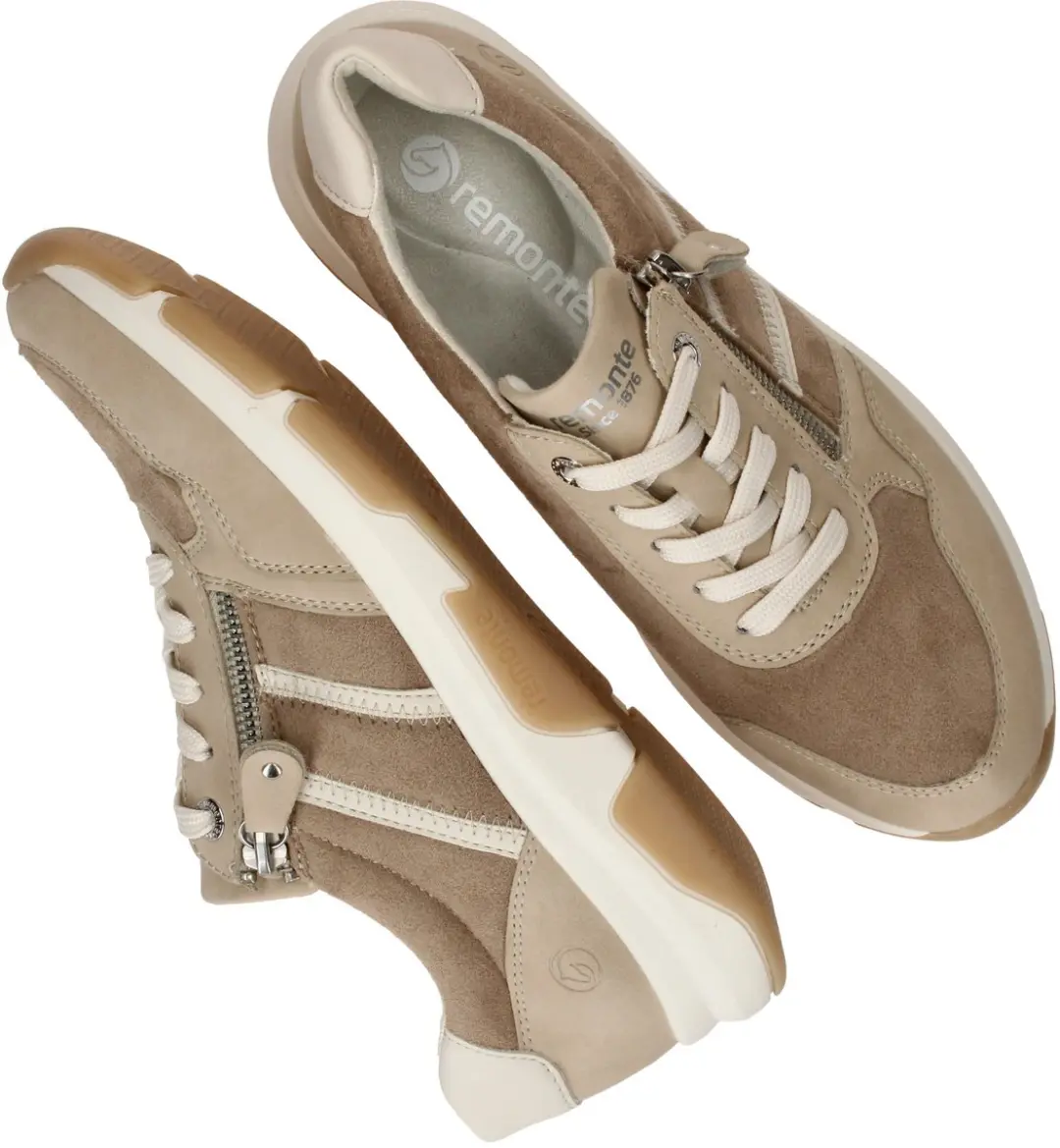 Remonte Veterschoenen Laag Veterschoenen Laag - beige - Maat 41 - afbeelding 5 van 6