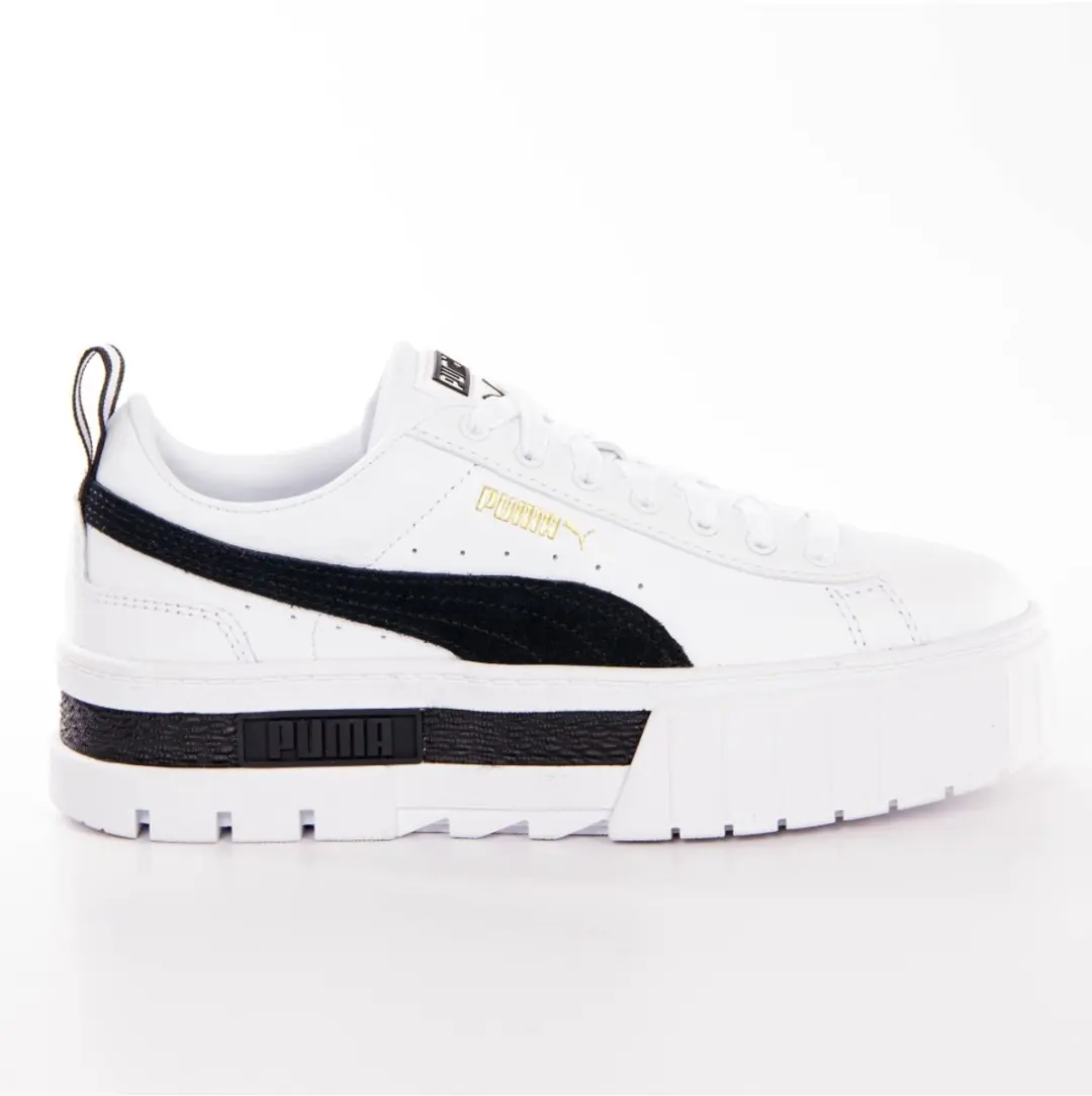 PUMA Mayze Lth Wn Lage Sneakers - Wit - afbeelding 2 van 6