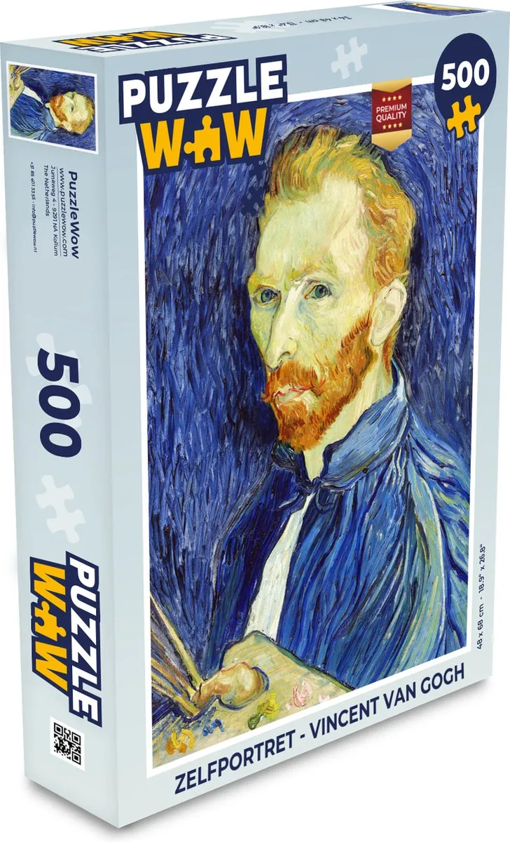 PuzzleWow Vincent van Gogh Zelfportret Legpuzzel 500 Stuks