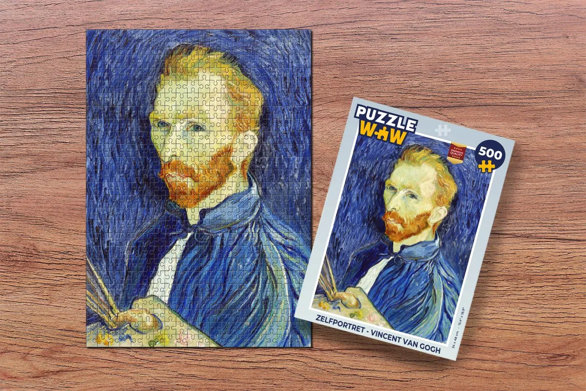 PuzzleWow Vincent van Gogh Zelfportret Legpuzzel 500 Stuks - Multicolor