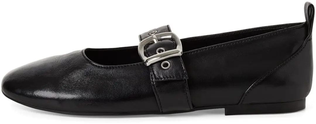 Tamaris Core Ballerina's met gesp - Black Leather - afbeelding 2 van 6