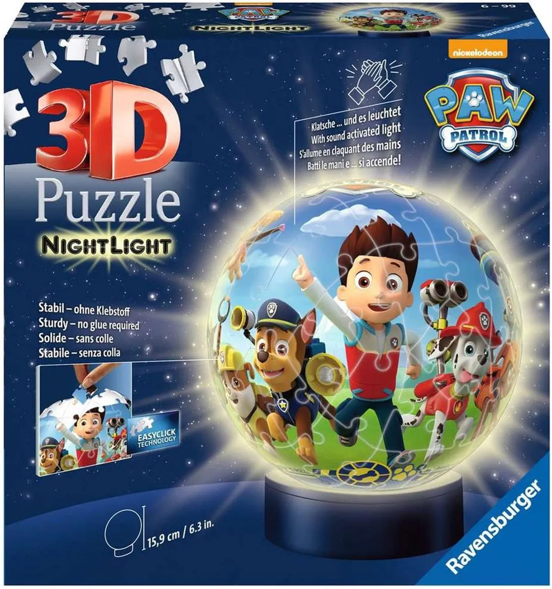 Ravensburger 3D Puzzel Paw Patrol 72 Stuks - Multicolor