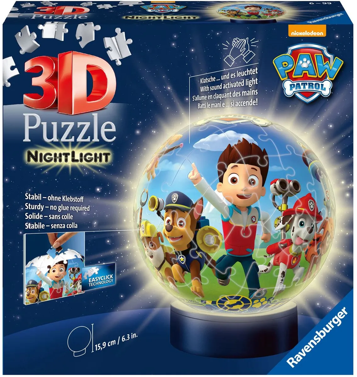 Ravensburger 3D Puzzel Paw Patrol 72 Stuks - Multicolor