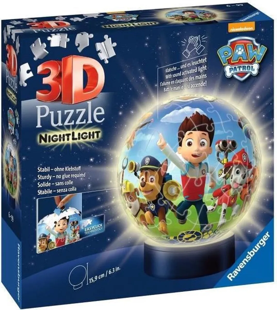 Ravensburger 3D Puzzel Paw Patrol 72 Stuks - Multicolor