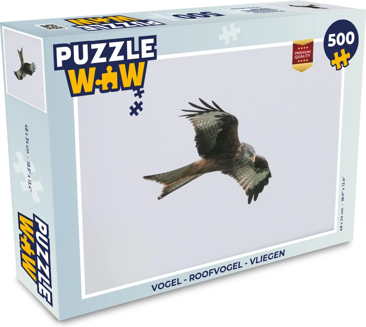 PuzzleWow Vogel Roofvogel Legpuzzel 500 Stuks