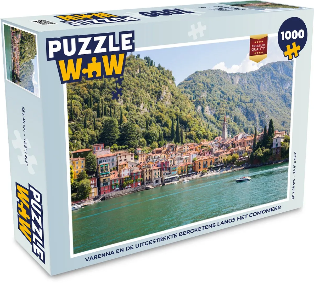 PuzzleWow Varenna Legpuzzel 1000 Stuks - Multicolor