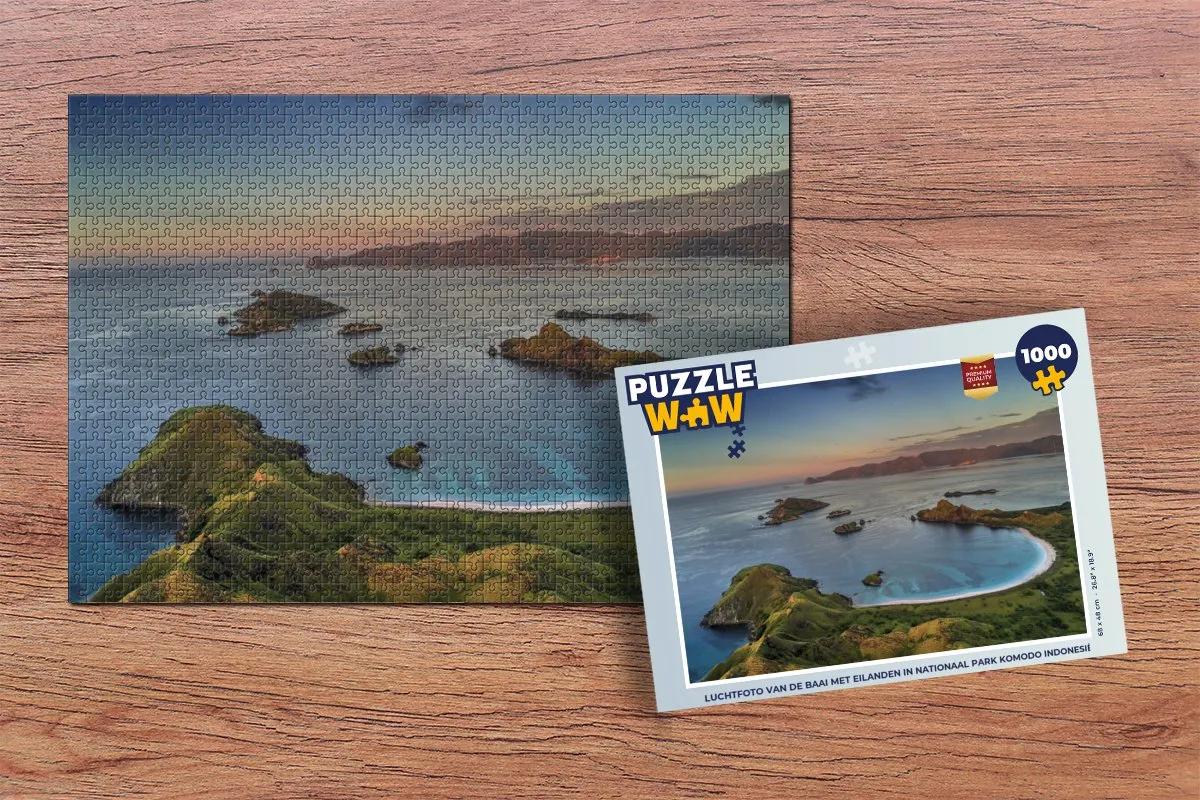 PuzzleWow Legpuzzel Komodo Indonesië 1000 Stuks - Multicolor