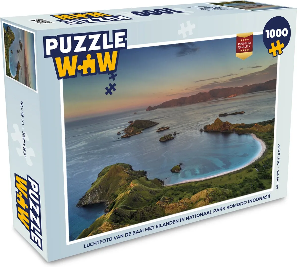 PuzzleWow Legpuzzel Komodo Indonesië 1000 Stuks