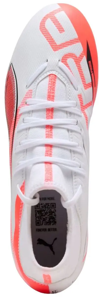 PUMA Ultra 5 Play+ FG/AG Voetbalschoenen - Oranje/Wit/Zwart - afbeelding 3 van 6