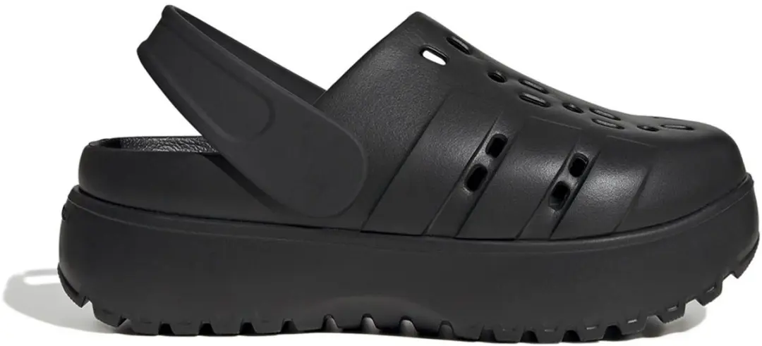 Adidas Adilette Platform Clogs NQX81 - Dames - Zwart