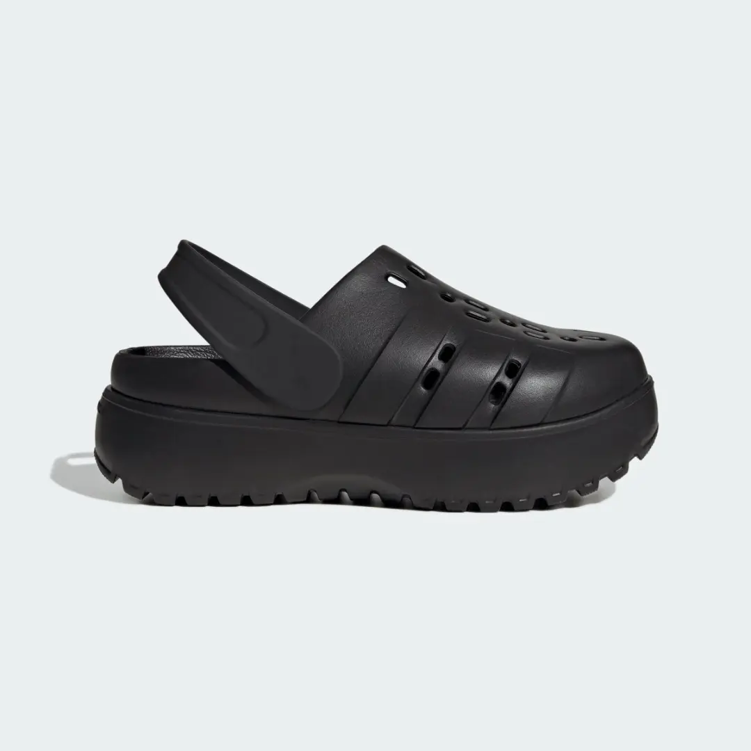 Adidas Adilette Platform Clogs NQX81 - Dames - Zwart