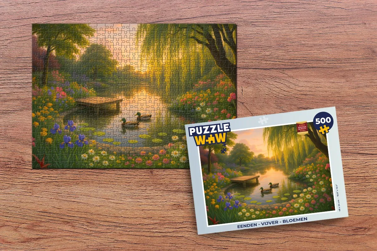 PuzzleWow Puzzel Eenden - Vijver 500 Stuks