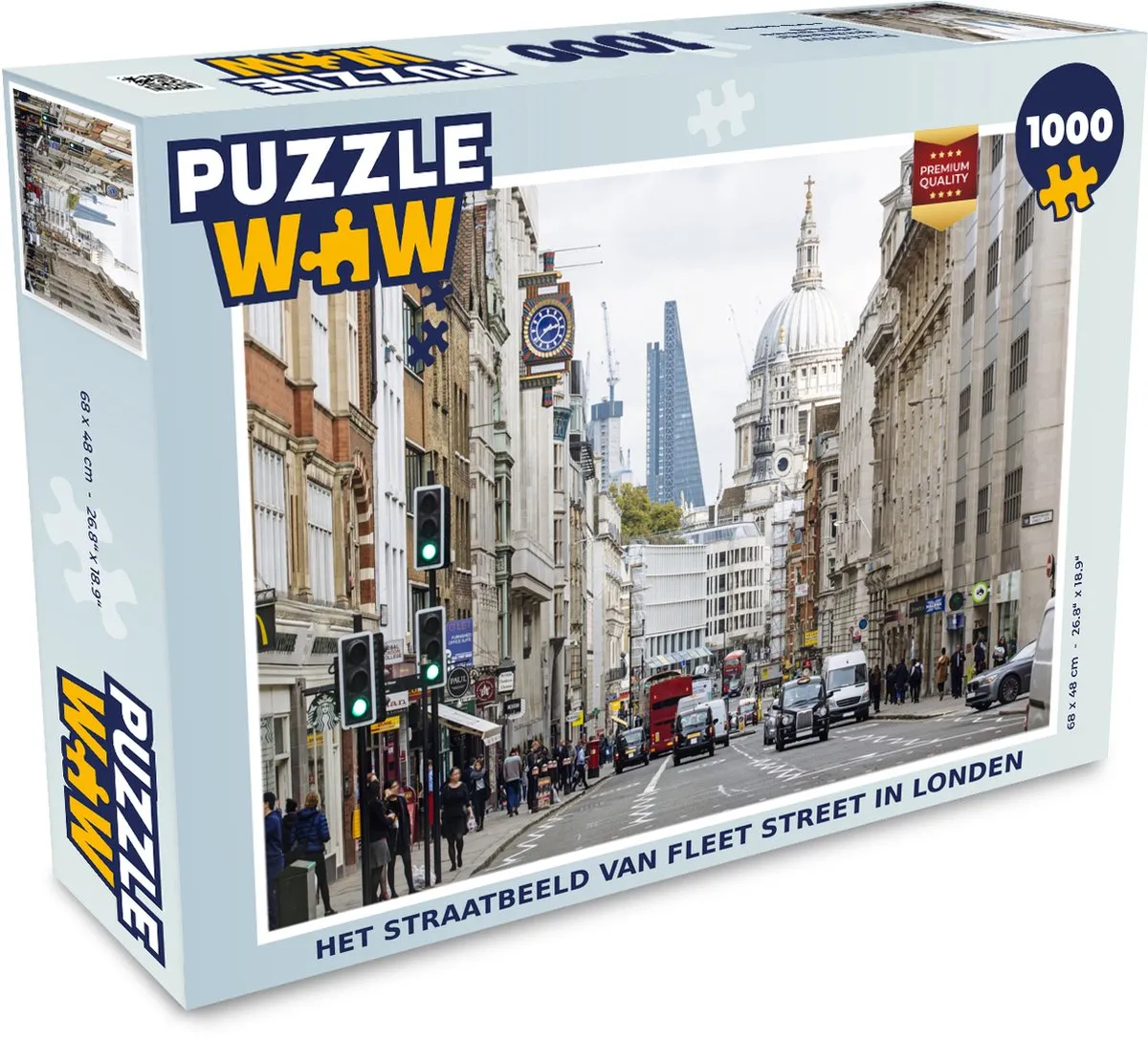 PuzzleWow Fleet Street Londen Legpuzzel 1000 Stuks