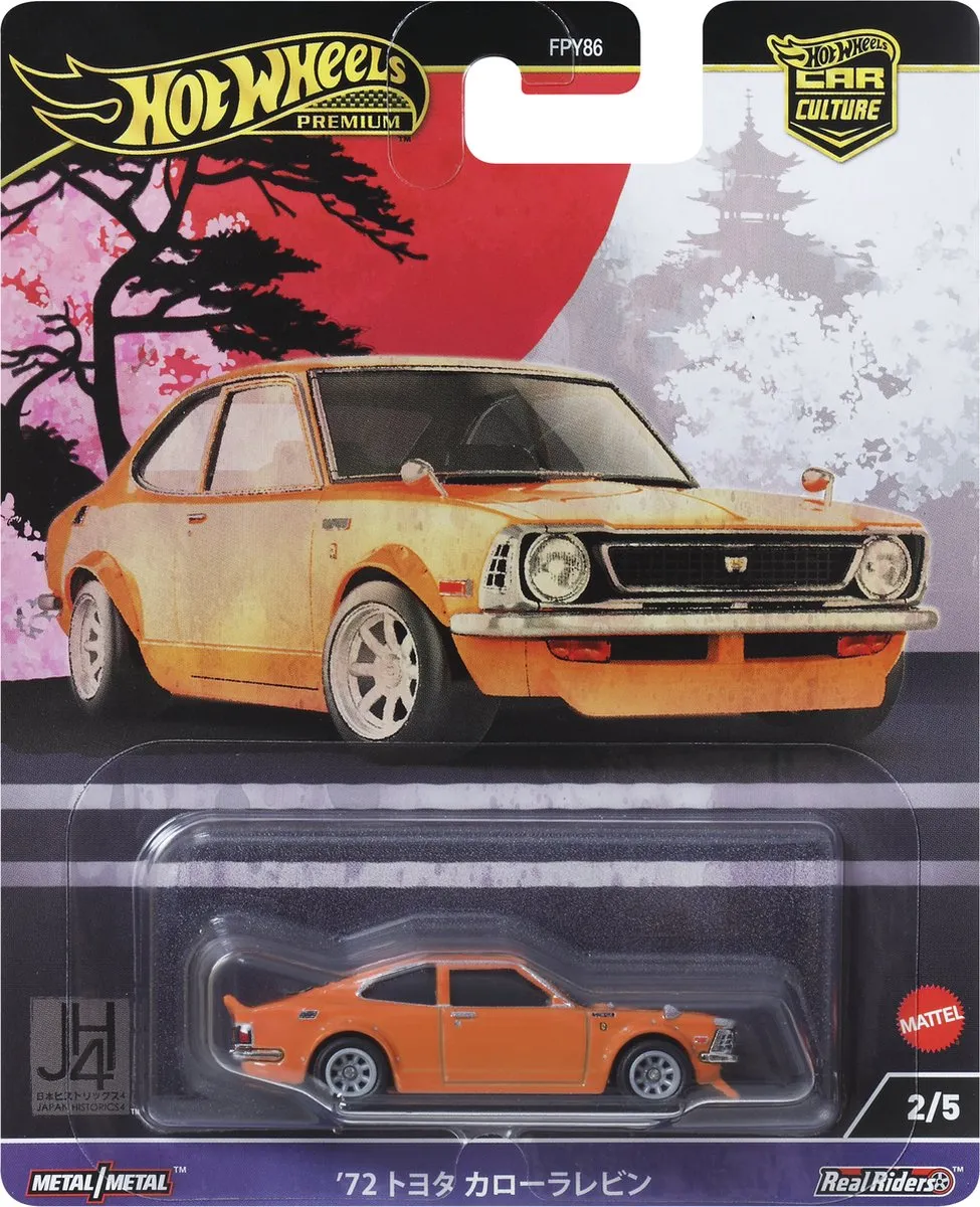 Hot Wheels Car Culture Japan Historics '72 Toyota Corolla Levin HRV69