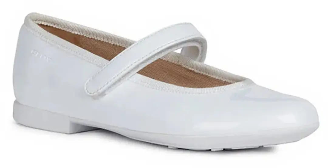Geox Plie Ballerina's - Maat 34 - Wit