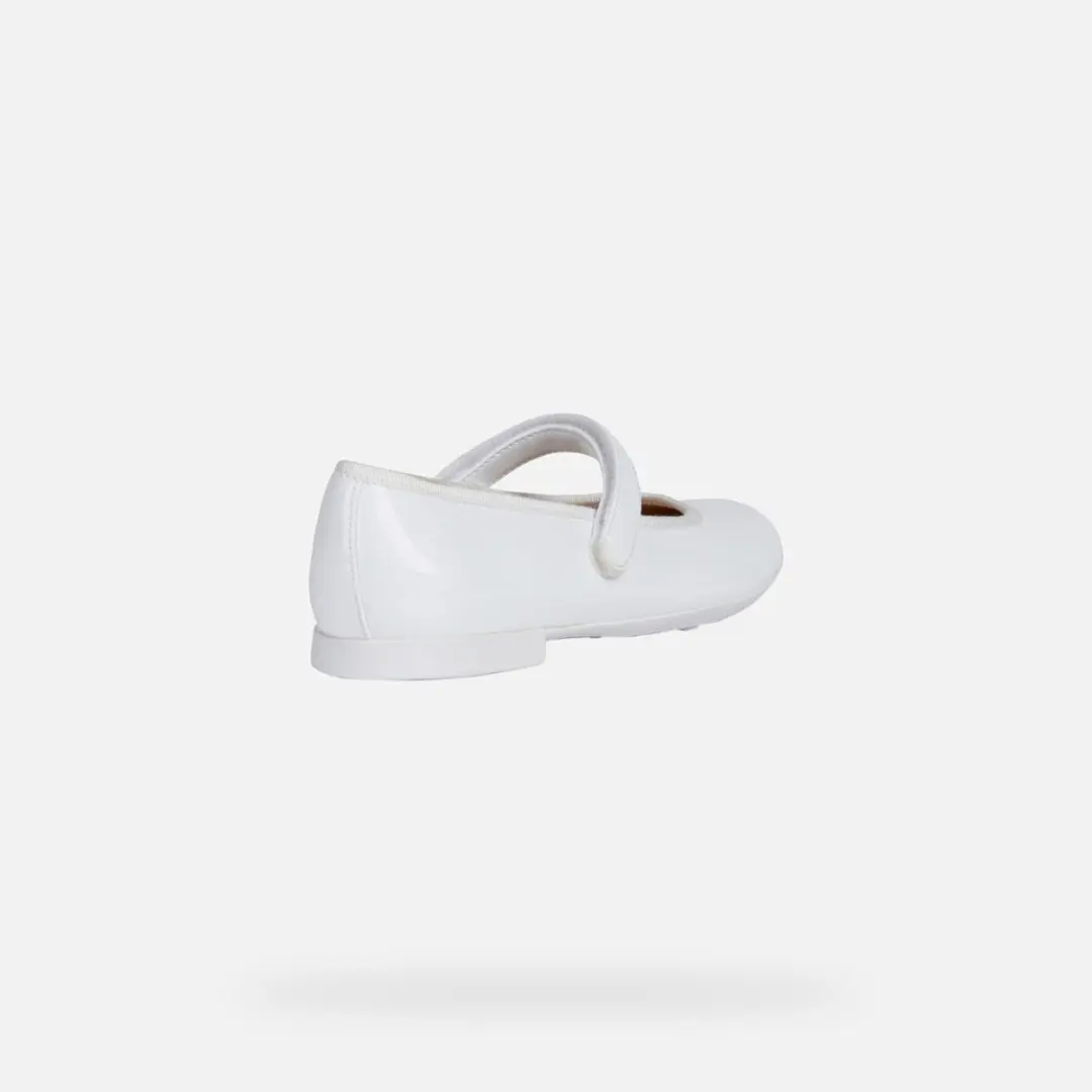 Geox Plie Ballerina's - Maat 34 - Wit