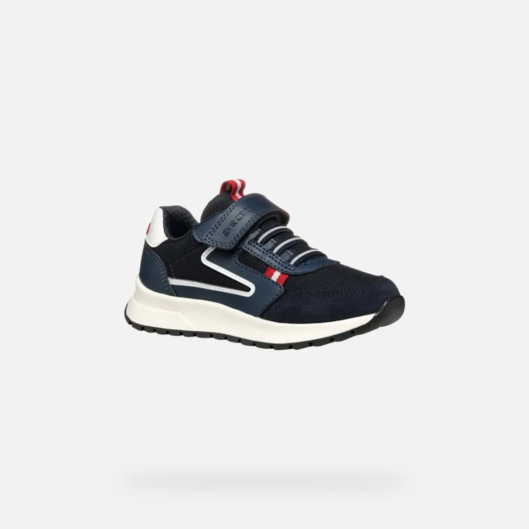 Geox Briezee Jongens Sneakers 34 - Marineblauw/Donkerrood - afbeelding 6 van 6