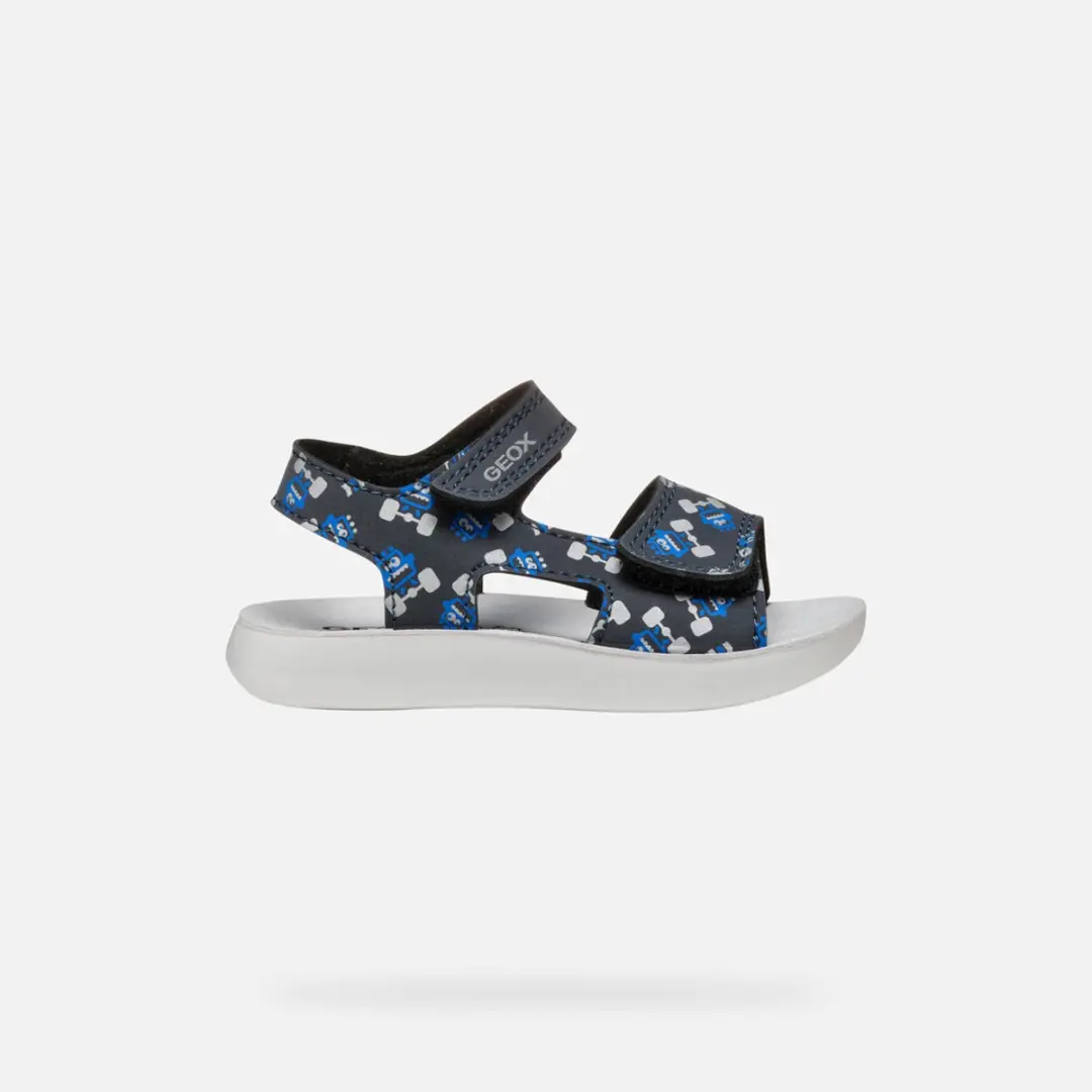 Geox Lightfloppy Sandalen - Marineblauw/Koningsblauw Maat 23