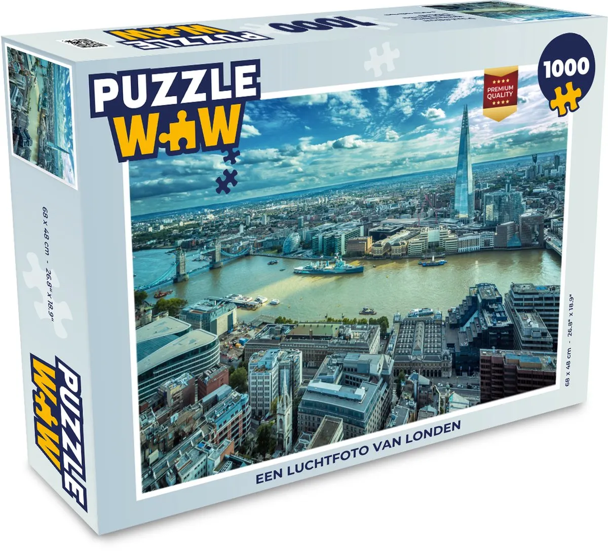 PuzzleWow Londen Tower Bridge Legpuzzel 1000 Stuks - Multicolor