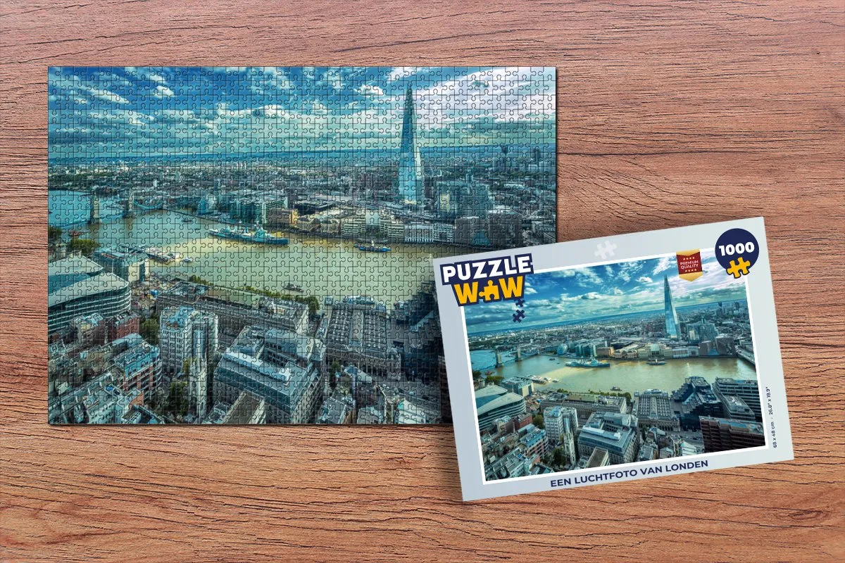 PuzzleWow Londen Tower Bridge Legpuzzel 1000 Stuks - Multicolor
