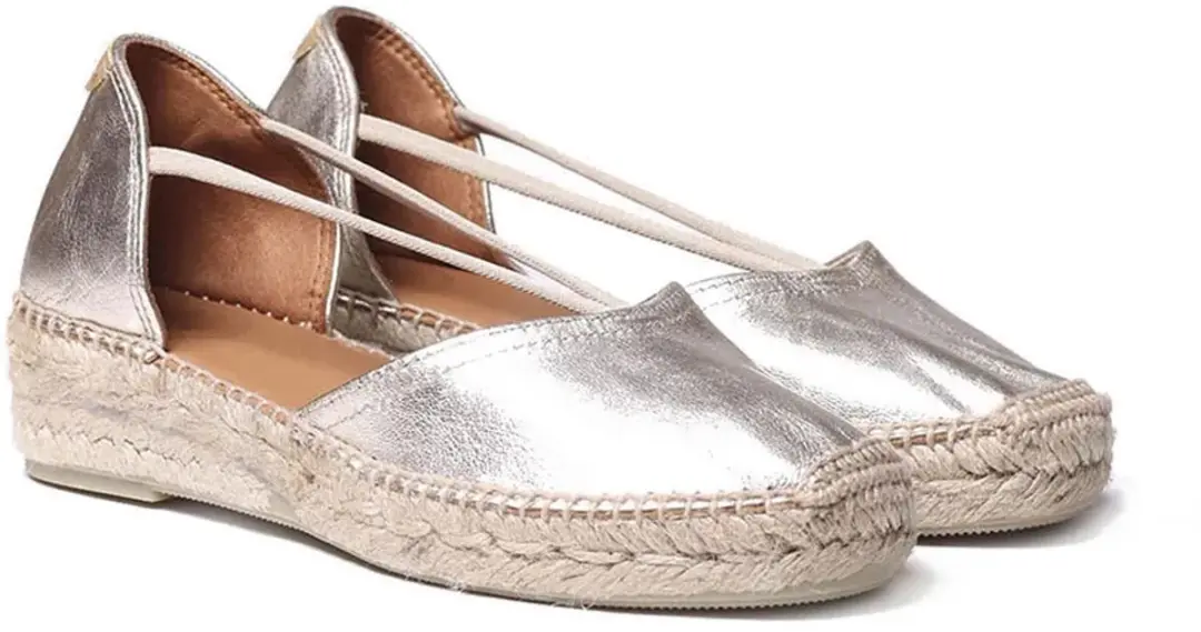 Suède espadrilles voor dames met bandjes