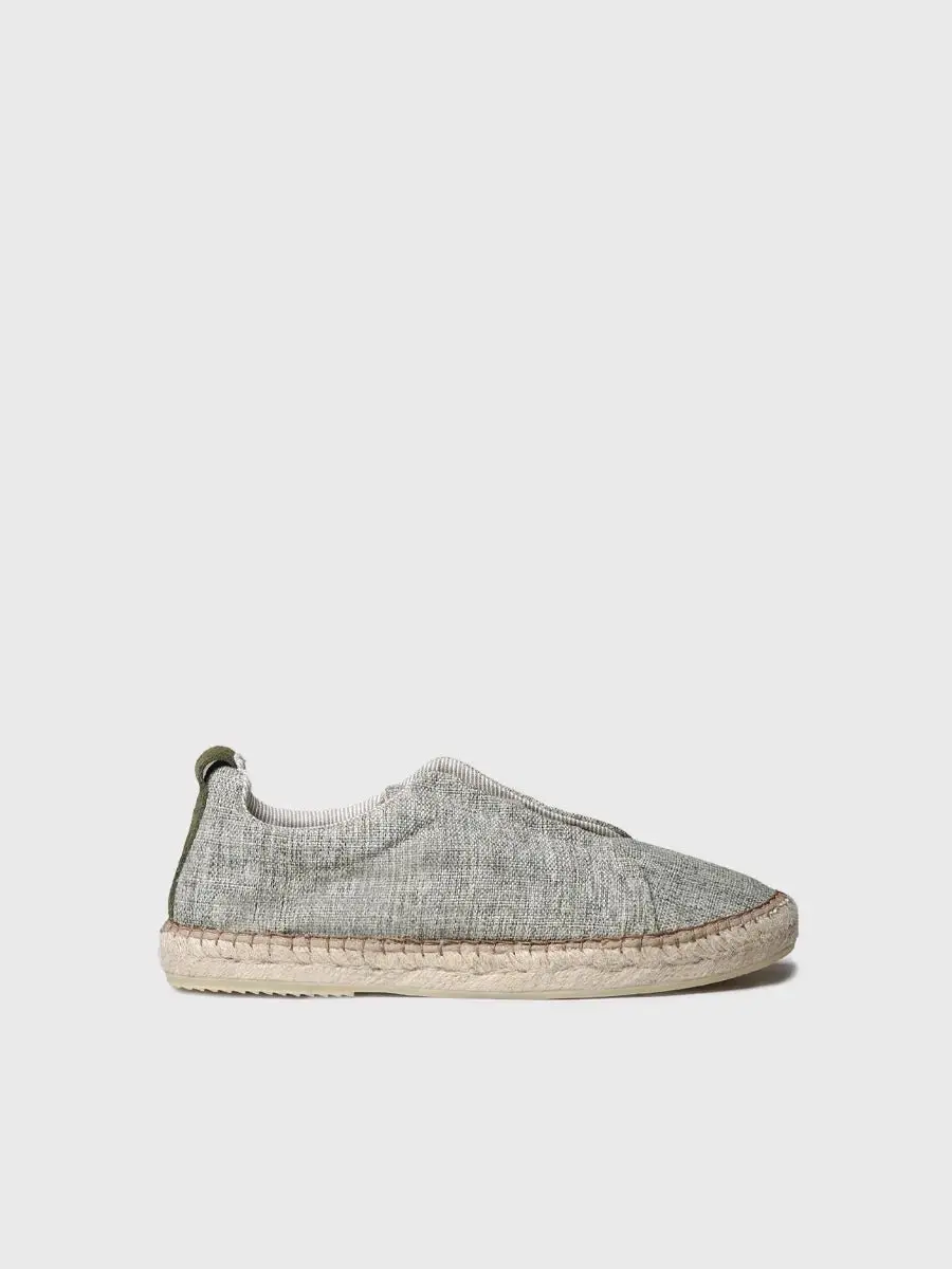Gesloten espadrilles voor heren van natuurlijke stof
